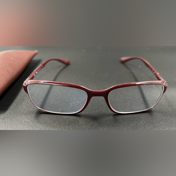 Ray-Ban Glasses Eyeglass Frames Ray Ban Liteforce 7037 Burgundy Eyeglasses - Picture 2 of 10